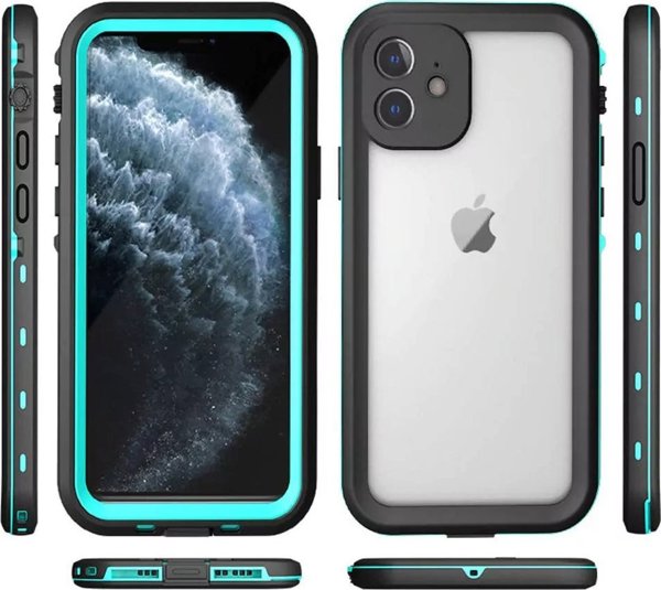 Strado Αδιάβροχη Θήκη + λουράκι για Apple iPhone 12 Mini (Μαύρο) καθολική