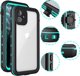 Strado Αδιάβροχη Θήκη + λουράκι για Apple iPhone 12 Mini (Μαύρο) καθολική