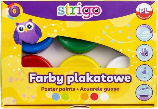 Χρώματα αφίσας Strigo, 6 χρώματα