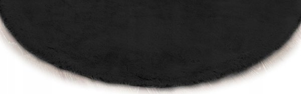 Στρογγυλό Χαλί Strado Rabbit 140x140εκ. Μαύρο