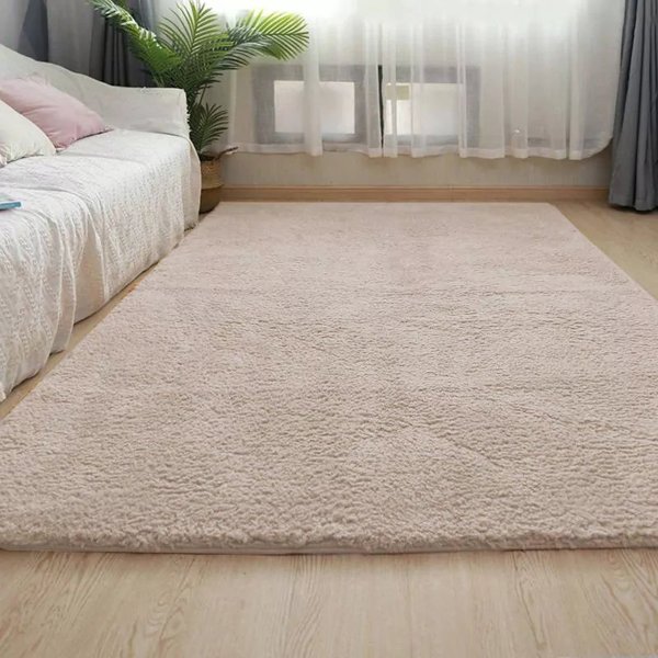 Strado Χαλί Alpaca 140x200cm από Πολυεστέρα Μπεζ - Ορθογώνιο Ανθεκτικό Χαλί