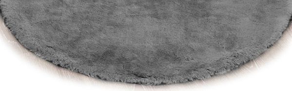 Strado Στρογγυλό Χαλί Rabbit 140x140 Ασημί (Ανοιχτό Γκρι) Πολυχρηστικό