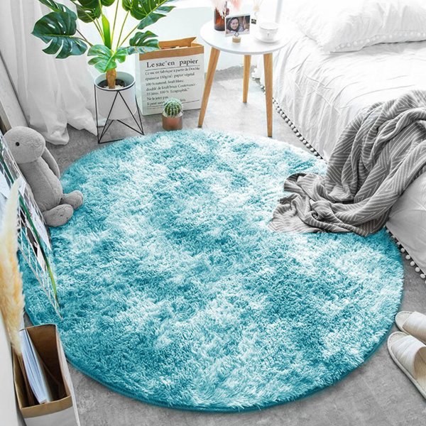 Strado Στρογγυλό Χαλί Ombre Strado 140x140 OmbreBlue (Ανοιχτό Μπλε) Universal