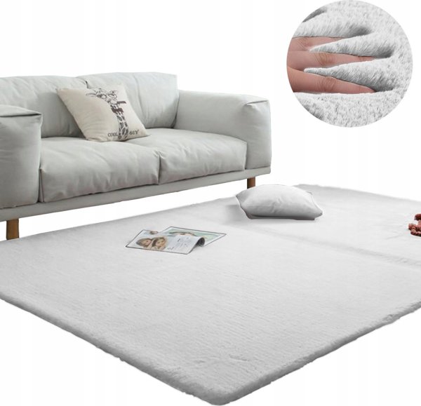 Strado Χαλί Δωματίου Rabbit Λευκό, Διαστάσεις 200x250 cm