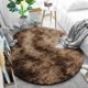 Strado Στρογγυλό Χαλί Ombre Καφέ 120x120cm Πυκνής Υφής