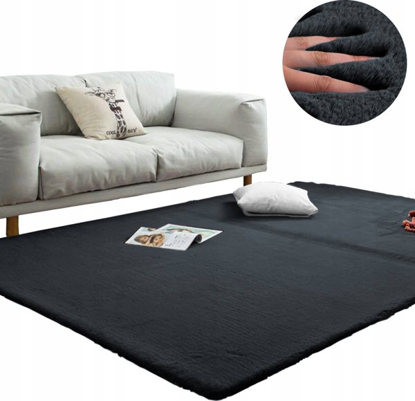 Strado Dywan Rabbit Strado 160x200 DeepGrey (Szary) uniwersalny