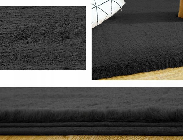 Strado Dywan Rabbit Strado 160x200 DeepGrey (Szary) uniwersalny
