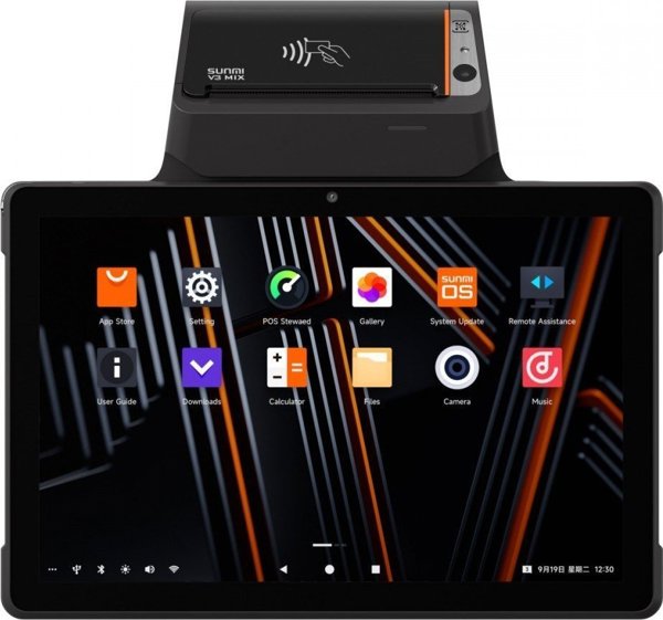 Φορητός τερματικός σταθμός Sunmi V3 Mix A13,4+32GB Wifi,4G,NFC,εκτυπωτής 80mm