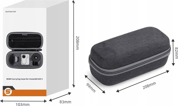 Sunnylife Θήκη Κάλυμμα Βαλίτσα Για Insta360 Go 3 Go3 + Αξεσουάρ / Ist-b589-d