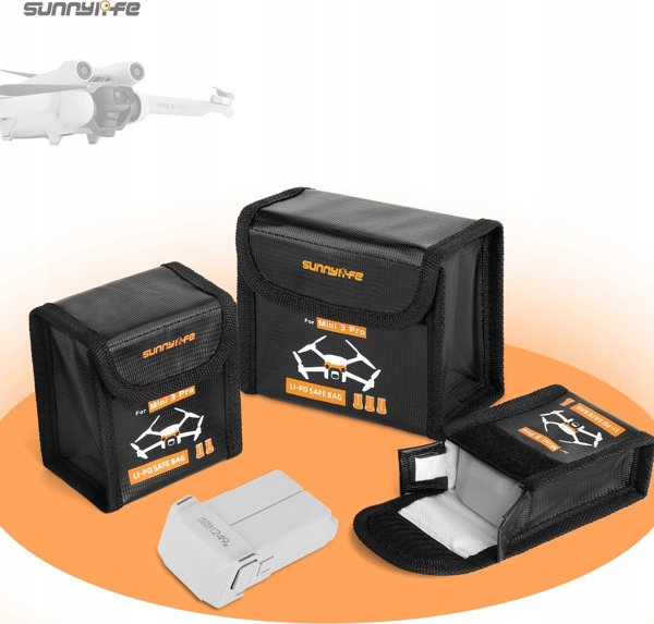 SunnyLife Πυρίμαχη Θήκη Μπαταριών για DJI Mini 3 Pro (3 Θέσεις) - Μοντέλο MM3-DC3846