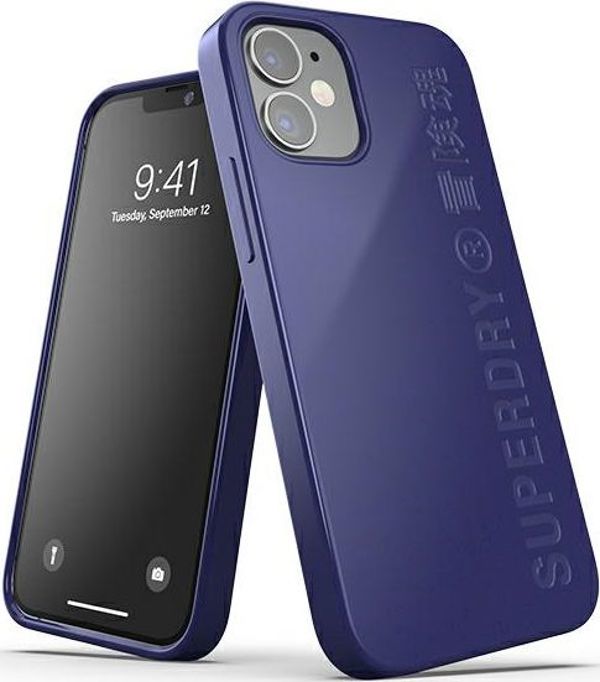 Superdry SuperDry Snap iPhone 12 mini Βιοδιασπώμενη θήκη granatowy/navy 42626
