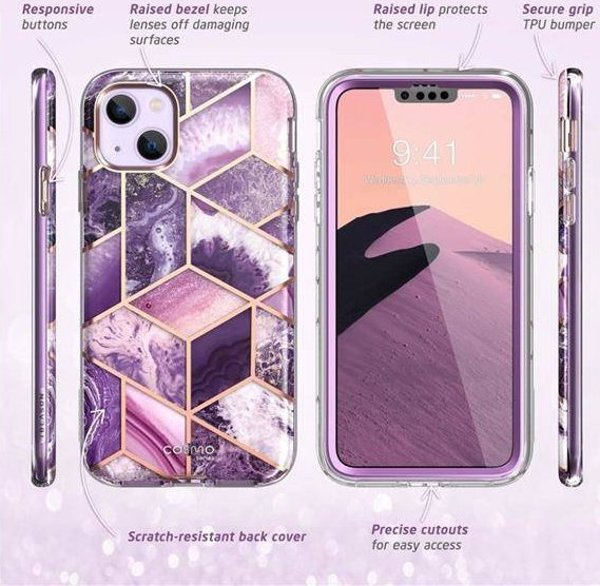 Supcase SUPCASE COSMO IPHONE 14 PLUS MARBLE PURPLE