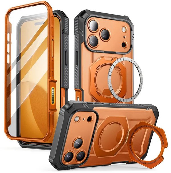 SUPCASE UB GRIP PRO MAG MAGSAFE IPHONE 17 PRO CLEAR/CORAL