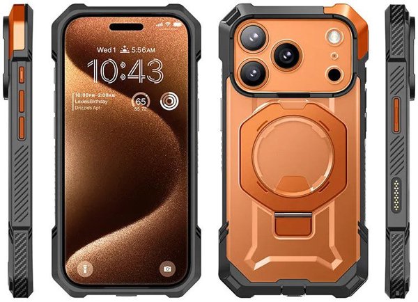 SUPCASE UB GRIP MAG MAGSAFE IPHONE 17 PRO CLEAR/CORAL