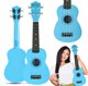 Luna Guitars Suprimo UK21 LB Σοπράνο Γιουκαλίλι 21 ιντσών, Μπλε