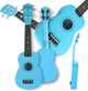 Luna Guitars Suprimo UK21 LB Σοπράνο Γιουκαλίλι 21 ιντσών, Μπλε
