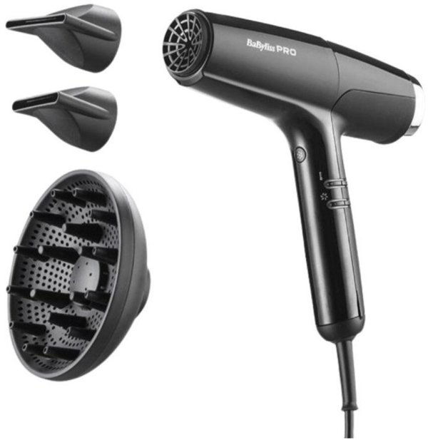 Πιστολάκι μαλλιών Falco High Speed Blow Dryer, Μαύρο & Ασημί BAB8550BE