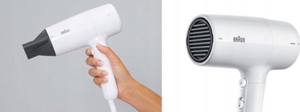 Λευκό πιστολάκι μαλλιών Braun Braun HD 2.1