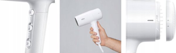 Λευκό πιστολάκι μαλλιών Braun Braun HD 2.1