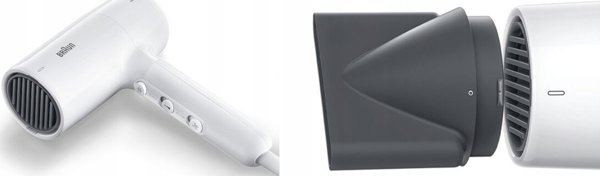 Λευκό πιστολάκι μαλλιών Braun Braun HD 2.1