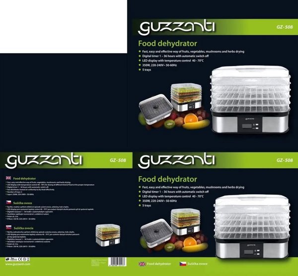 Αποξηραντής Guzzanti Φρούτων Guzzanti GZ-508