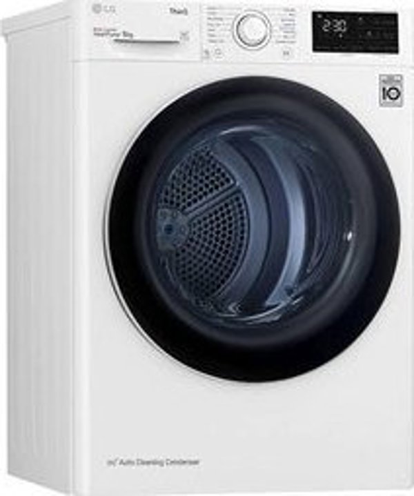 Στεγνωτήριο LG LG Dryer Machine RH80V3AV6N Ενεργειακή κλάση A++, Μπροστινή φόρτωση, 8 kg, LED, Βάθος 69 cm, Wi-Fi, Λευκό