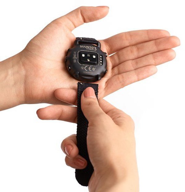 Suunto Athletic 5 πλεκτό υφασμάτινο λουράκι 20mm, μαύρο