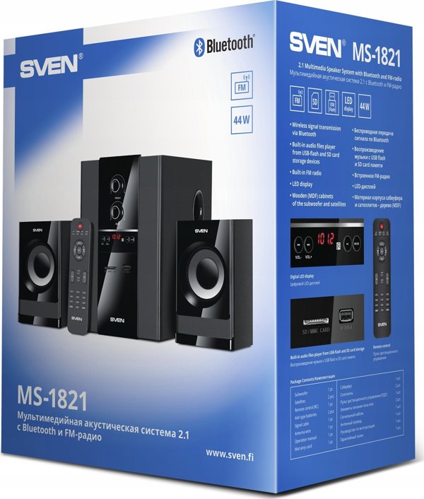 SVEN σύστημα ηχείων MS-1821 με bluetooth