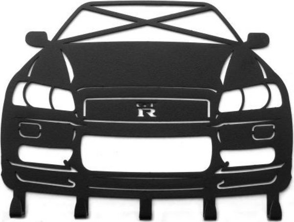 Κρεμαστή Θήκη για Κλειδιά SWAGIER Skyline R34 Nissan Drift, Διακοσμητική Μεταλλική Βάση για Κλειδιά