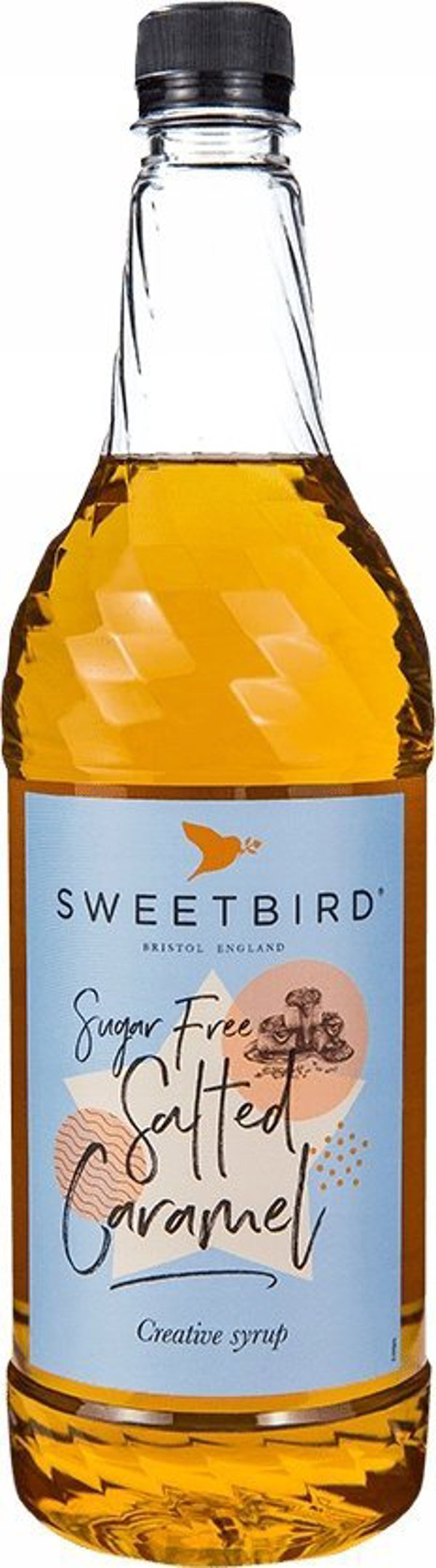 Σιρόπι καφέ Sweetbird Χωρίς Ζάχαρη Αλατισμένη Καραμέλα, 1 λ