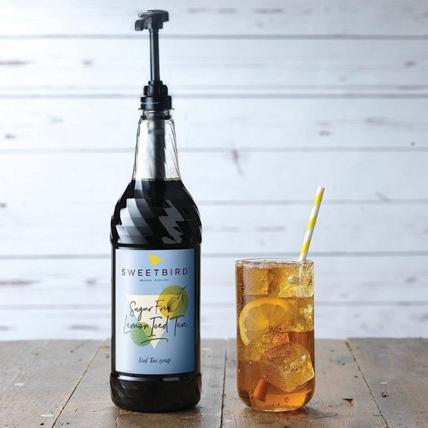 Σιρόπι για παγωμένο τσάι Sweetbird Χωρίς Ζάχαρη Λεμόνι Παγωμένο Τσάι, 1 λ