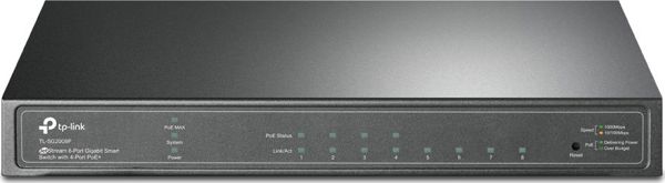 TP-Link TL-SG2008P Smart Managed Switch 8 Θυρών Gigabit PoE+ με 4 Θύρες PoE 62W
