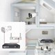 Switch Τροφοδοτικό Διαχωριστής POE LAN 8 Θύρες 6 Ethernet RJ45 100Mbps για Κάμερες