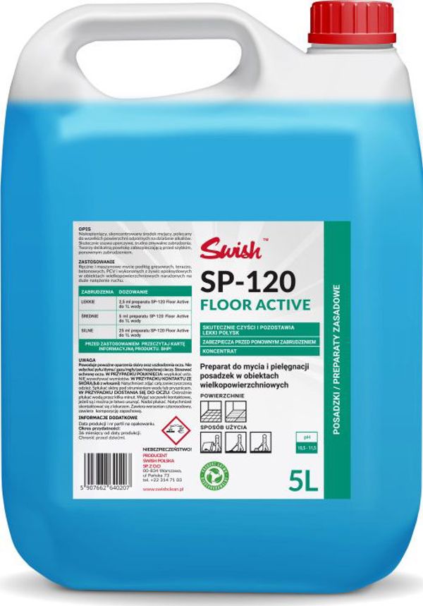 Swish Swish SP-120 Υγρό Καθαριστικό Δαπέδων με Γυαλιστικό, 5l