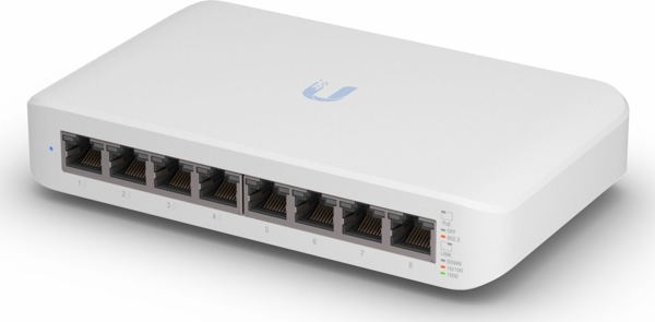 Ubiquiti UniFi Switch Lite 8 (USW-LITE-8-POE) Layer 2 Διαχειριζόμενος Διακόπτης 8 Θυρών Gigabit με 4 Θύρες PoE+ 52W