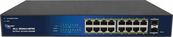Switch Allnet 16+2P Allnet ALL-SG8418PM POE M
