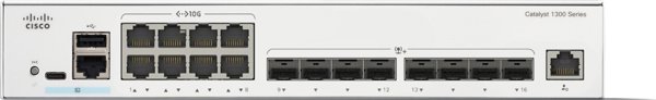 Μεταγωγέας Cisco Cisco Catalyst 1300-16XTS - Μεταγωγέας - L3 - Έξυπνος - 8 x 10GBase-T + 8 x 10 Gigabit SFP+ - για τοποθέτηση σε rack