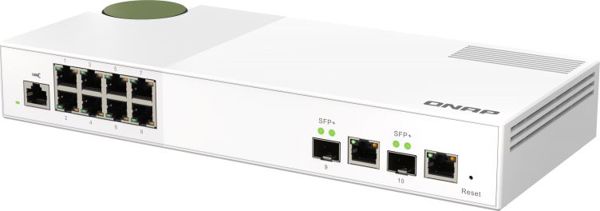 QNAP QSW-M2108-2C Διακόπτης Δικτύου Layer 2 Managed 10GbE, 8 Θύρες, Λευκό