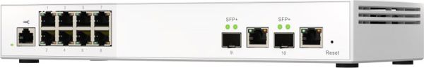 QNAP QSW-M2108-2C Διακόπτης Δικτύου Layer 2 Managed 10GbE, 8 Θύρες, Λευκό