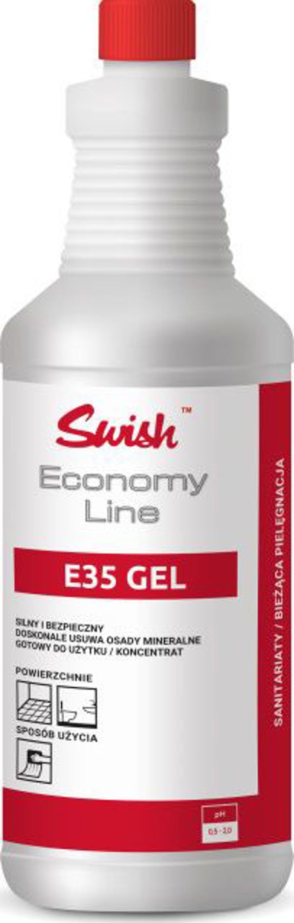 Swish E35 Gel Καθαριστικό Ειδών Υγιεινής, Universal, 1 L
