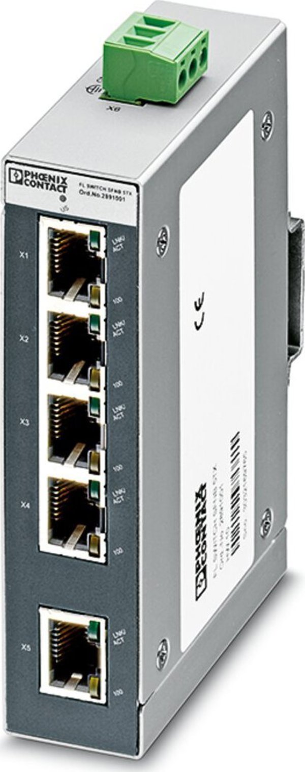 Phoenix Contact FL Switch SFNB 5TX Διακόπτης Ethernet 5 Θυρών 10/100 Mb/s (2891001)
