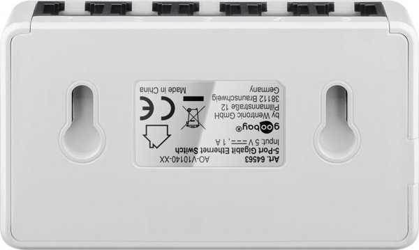 Διακόπτης Goobay 5-θυρών gigabit διακόπτης δικτύου Ethernet