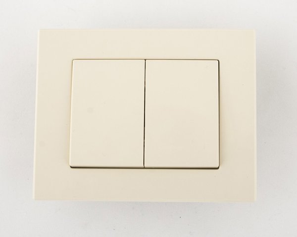 Vilma Διακόπτης Διπλός Crossver XP, Χρώμα Μπεζ