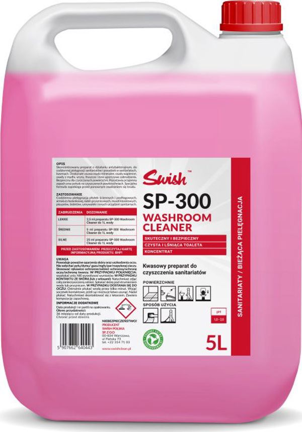 Swish Swish SP-300 Υγρό Καθαρισμού Μπάνιου, 5 l