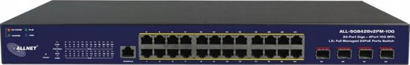 Switch Allnet 24+4P Allnet ALL-SG8428v2FPM-10G POE M