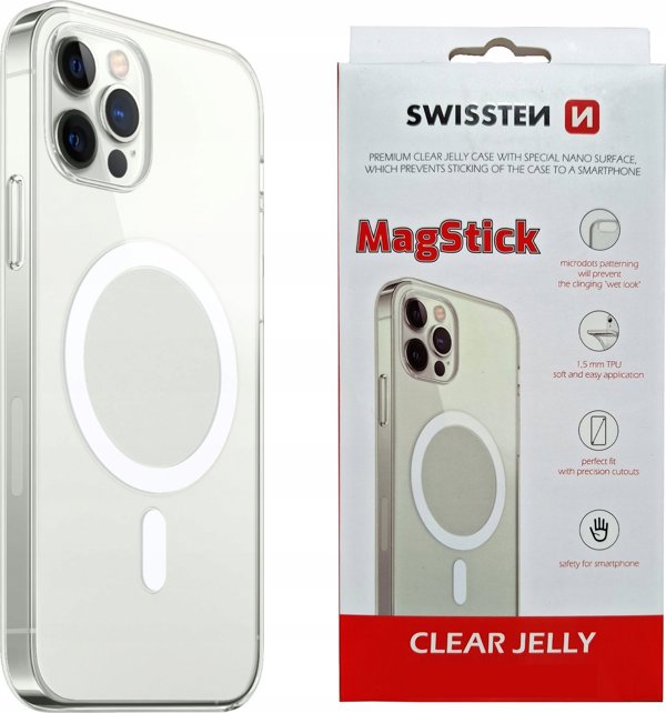 Swissten Διάφανο Jelly Magstick για iPhone 15 Pro Διαφανές