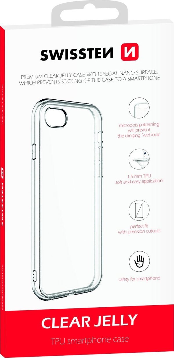 Θήκη Swissten Clear Jelly για iPhone 15 Plus Διαφανής