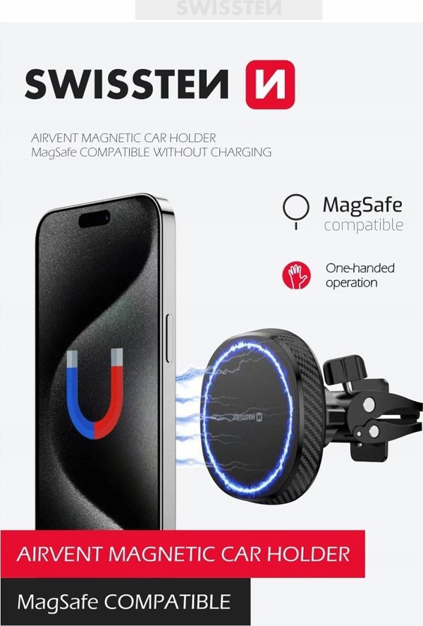 Swissten Μαγνητική Βάση Αυτοκινήτου MagStick Compact