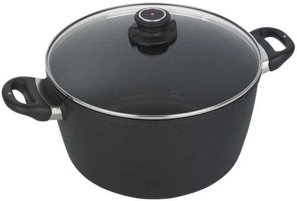 Σουπιέρα με καπάκι 28 cm 8L, επαγωγή Μαύρο Swiss Diamond