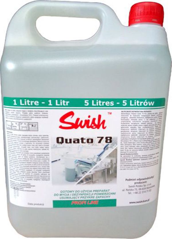 Swish Quato 78 Plus Καθαριστικό και Απολυμαντικό Δαπέδων, Έτοιμο προς Χρήση, 5l